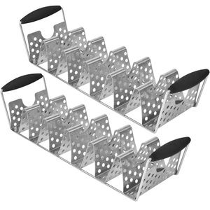 Set Of 2 Blackstone Taco Rack Holder Steel